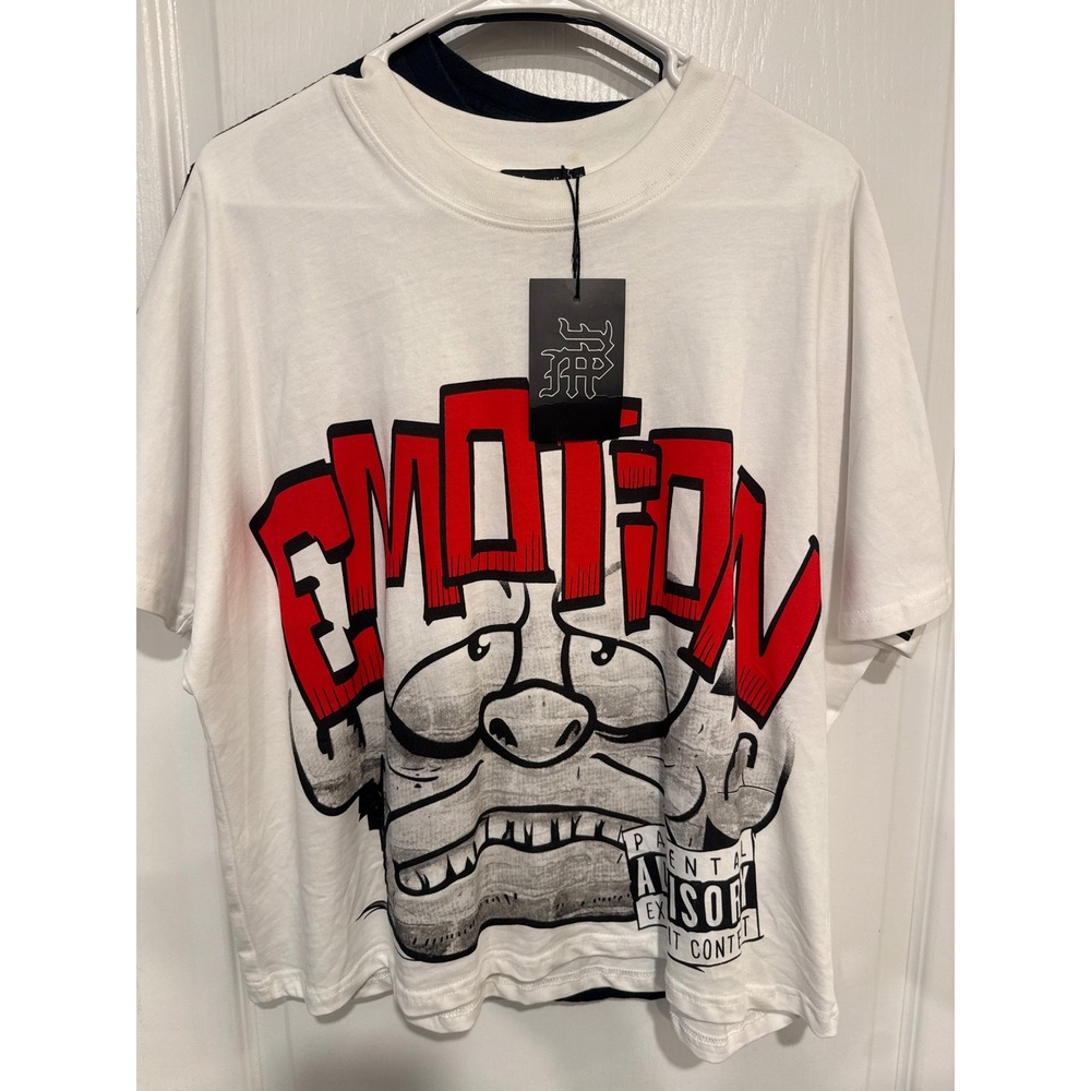 Billionaire Studio Mixed Emotion Streetwear Cropped Tee Shirt Small New w/ Tag